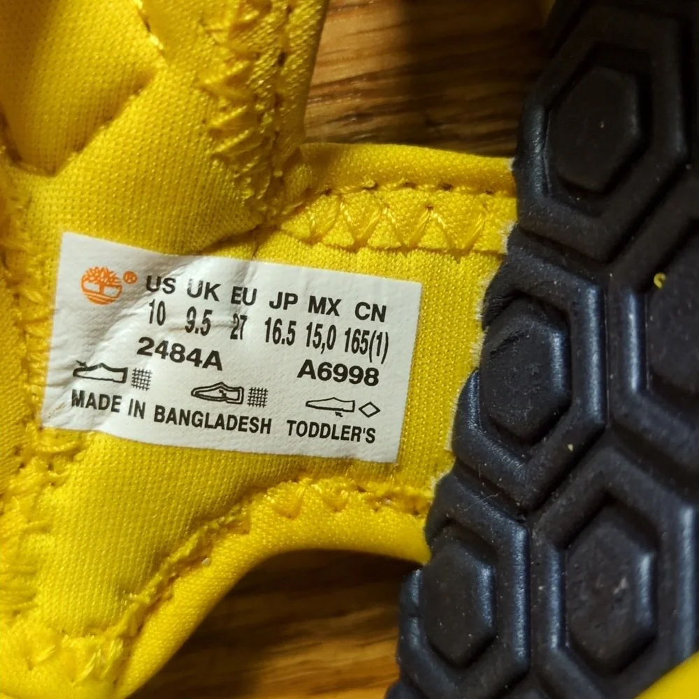 Timberland Navy and Yellow Kids' Sport Sandals